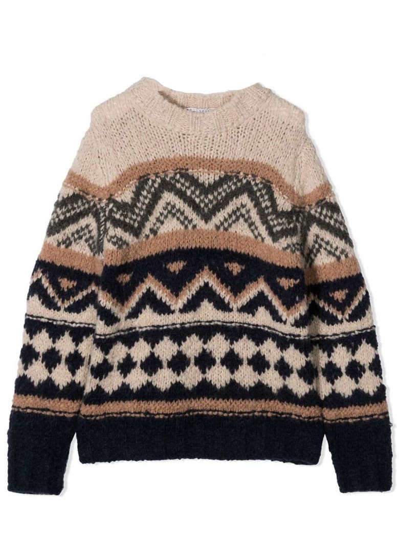 Brunello Cucinelli Brown Wool-silk-cashmere Jumper - Fantasia