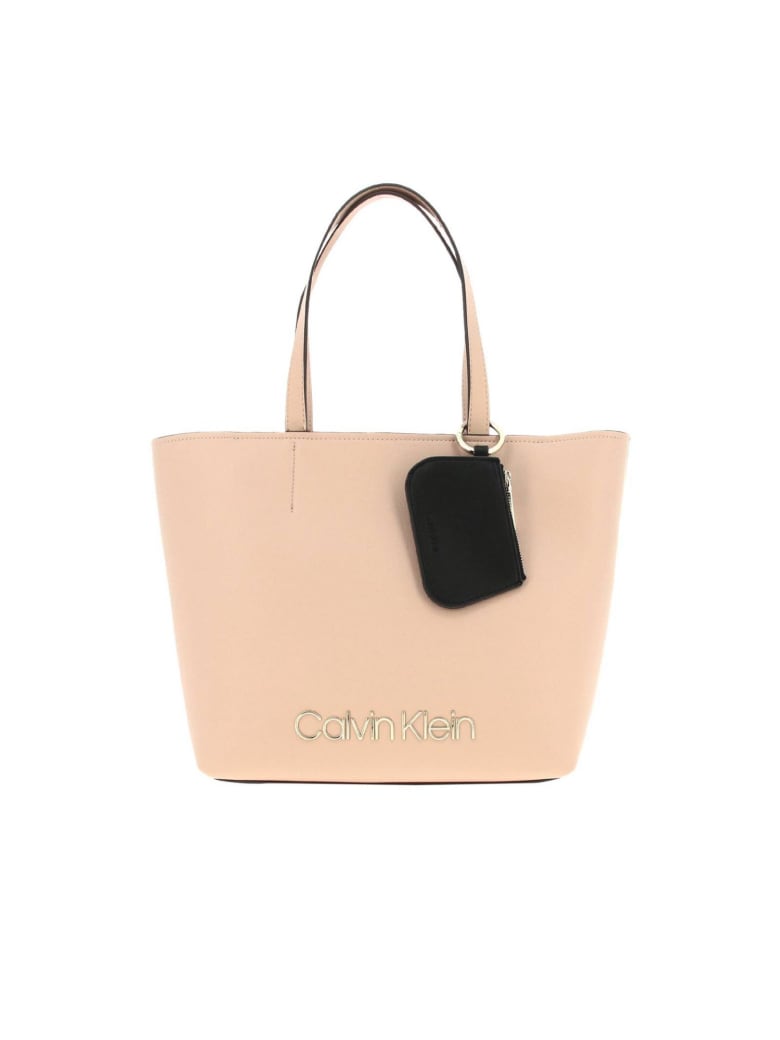 calvin klein pink tote bag