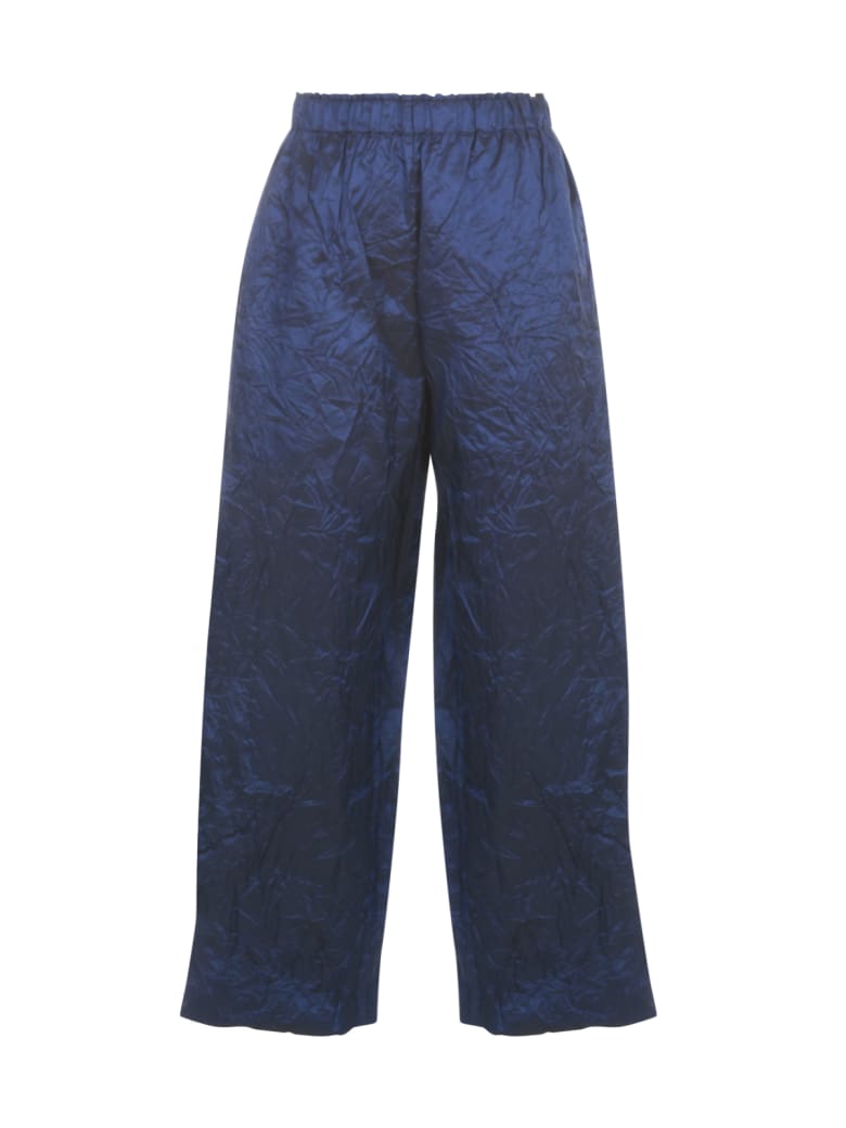 Daniela Gregis Pigiama 100% Silk Slim Pants - Br Royal Blue