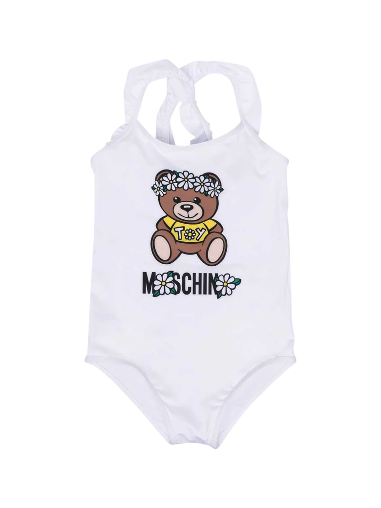 Moschino White One-piece Swimsuit - Bianco
