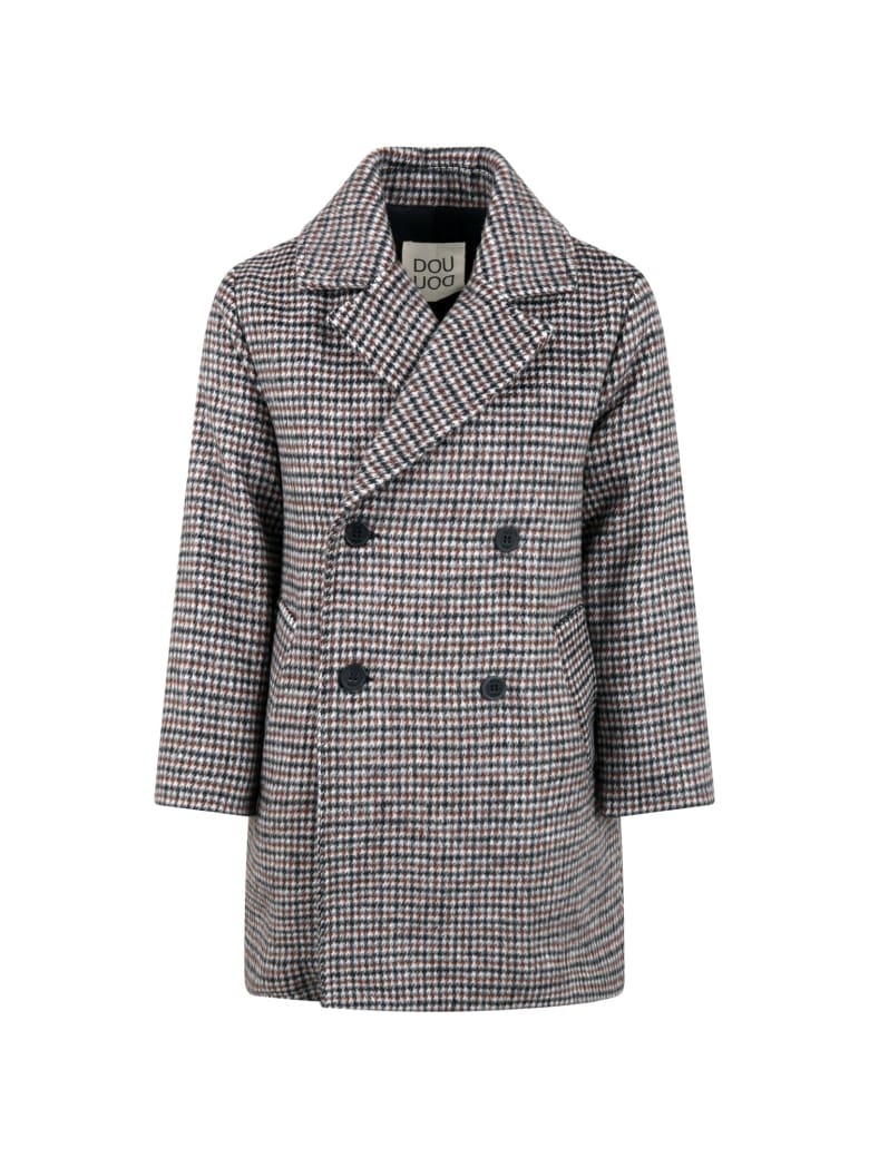 Douuod Multicolor Coat "ambrogio" For Kids - Beige