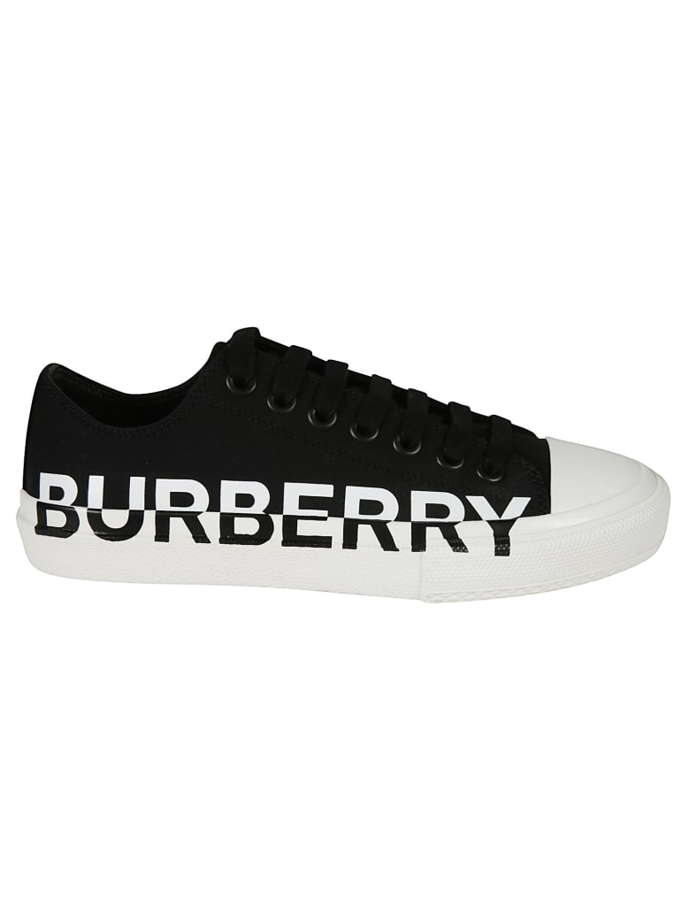 Burberry Logo Sneakers - Black/White 