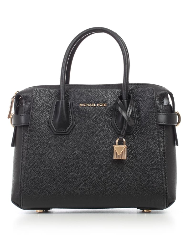 mk black satchel