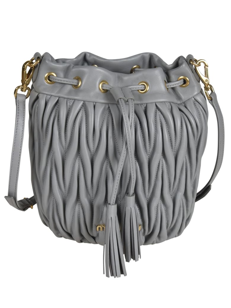 Miu Miu Matelassé Bucket Bag - Nube