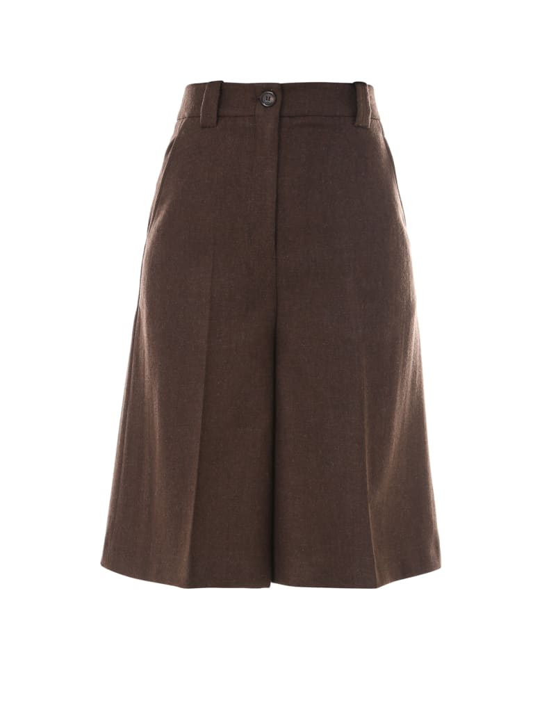 Laurence Bras Bermuda Shorts - Brown