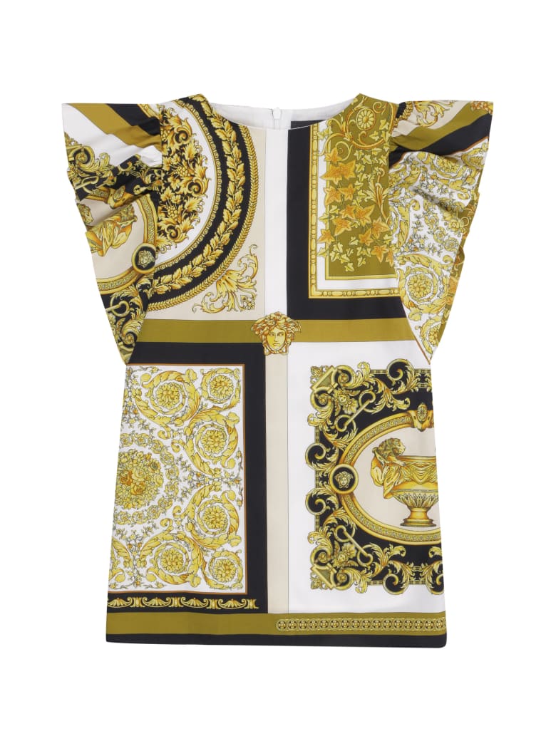 Young Versace Printed Cotton Dress - Multicolor