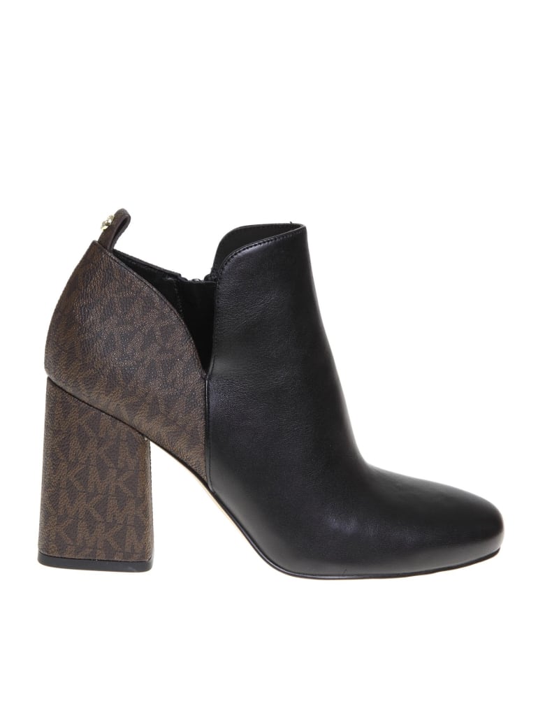black and brown boots michael kors