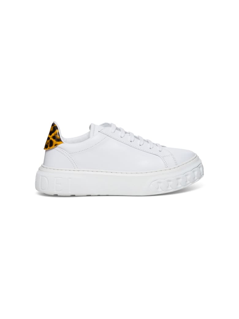 Casadei Sneakers With Animalier Detail - White