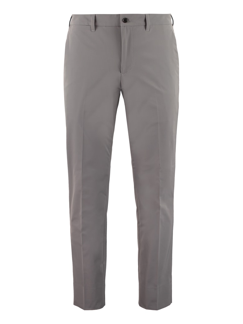 Prada Techno Fabric Tailored Trousers - grey