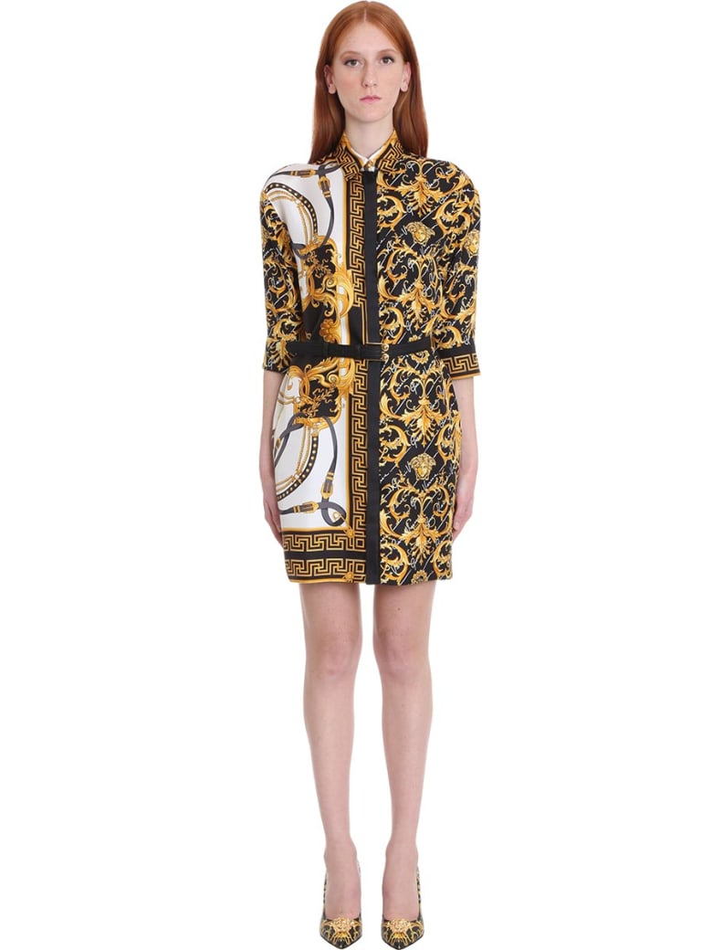 versace dress white