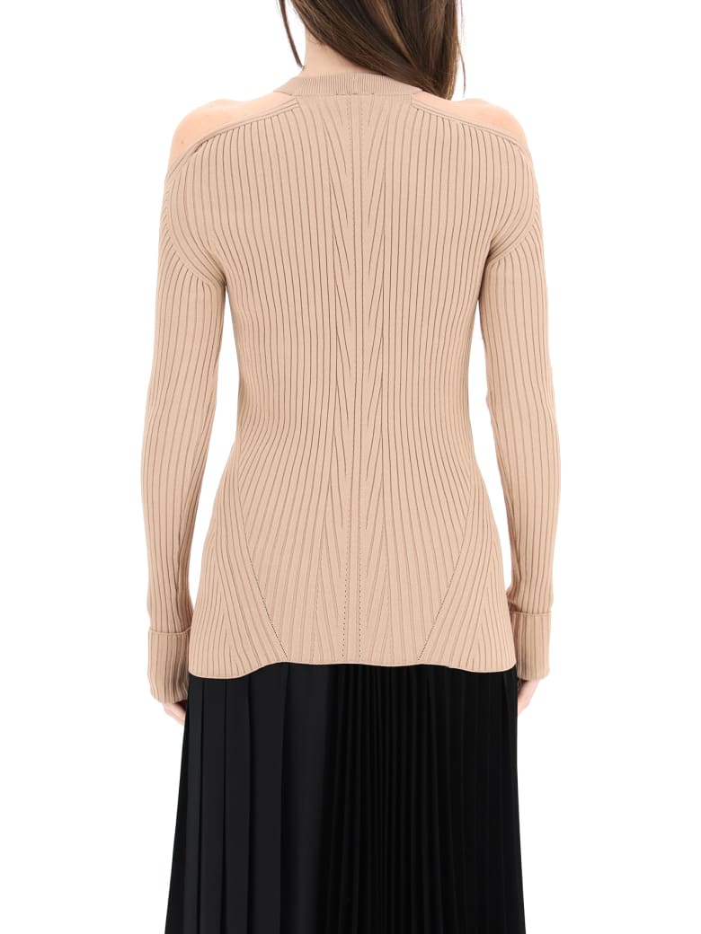 sweater with open sleeves