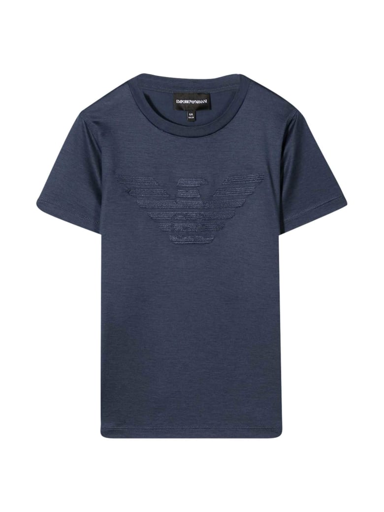 Emporio Armani Blue Teen T-shirt - Indaco