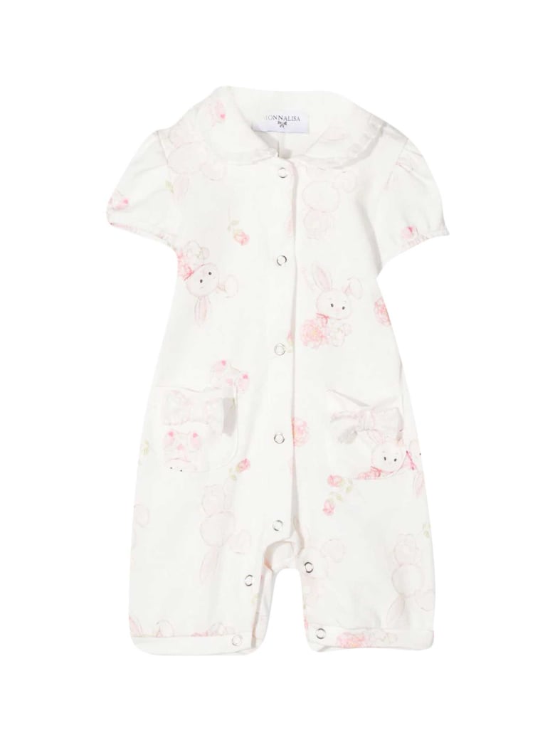 Monnalisa White Onesie - Bianco