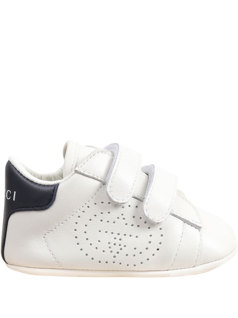 Gucci White Sneakers For Babykids - White