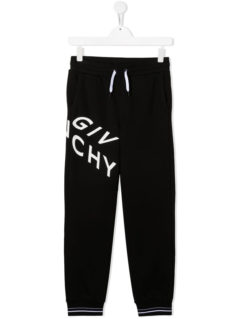 Givenchy Jersey Jogger With Logo Print - Nero