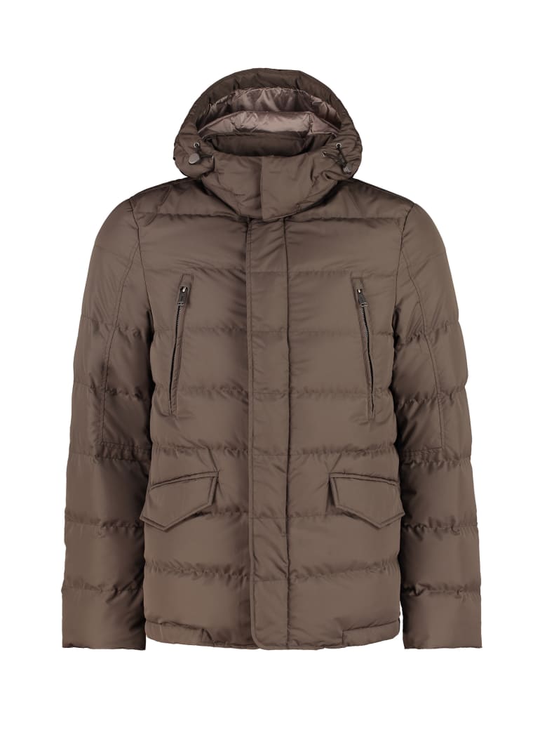 add hooded down jacket