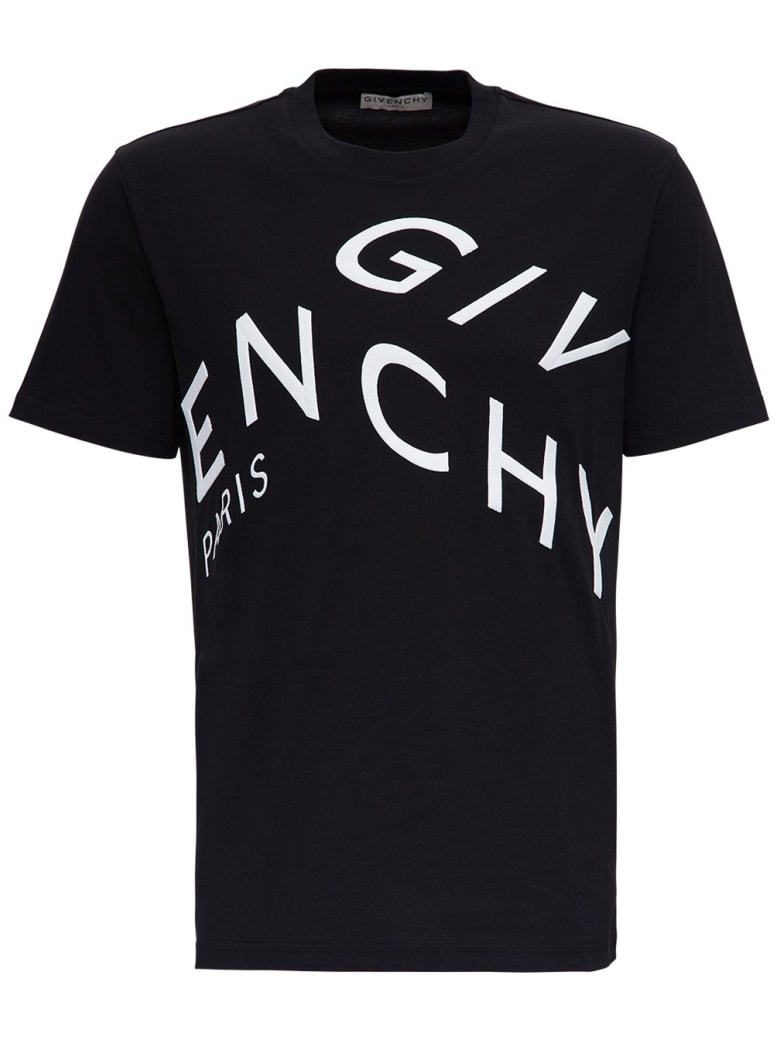 Givenchy Cotton T-shirt With Refracted Logo | italist