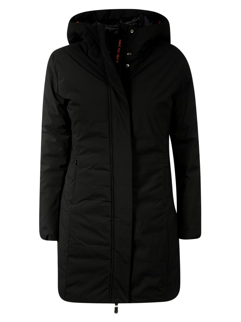 Save the Duck Concealed Closure Parka - Black