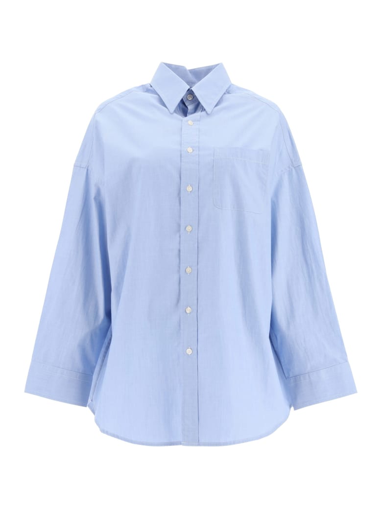 R13 Oxford Oversized Shirt - LIGHT BLUE (Light blue)