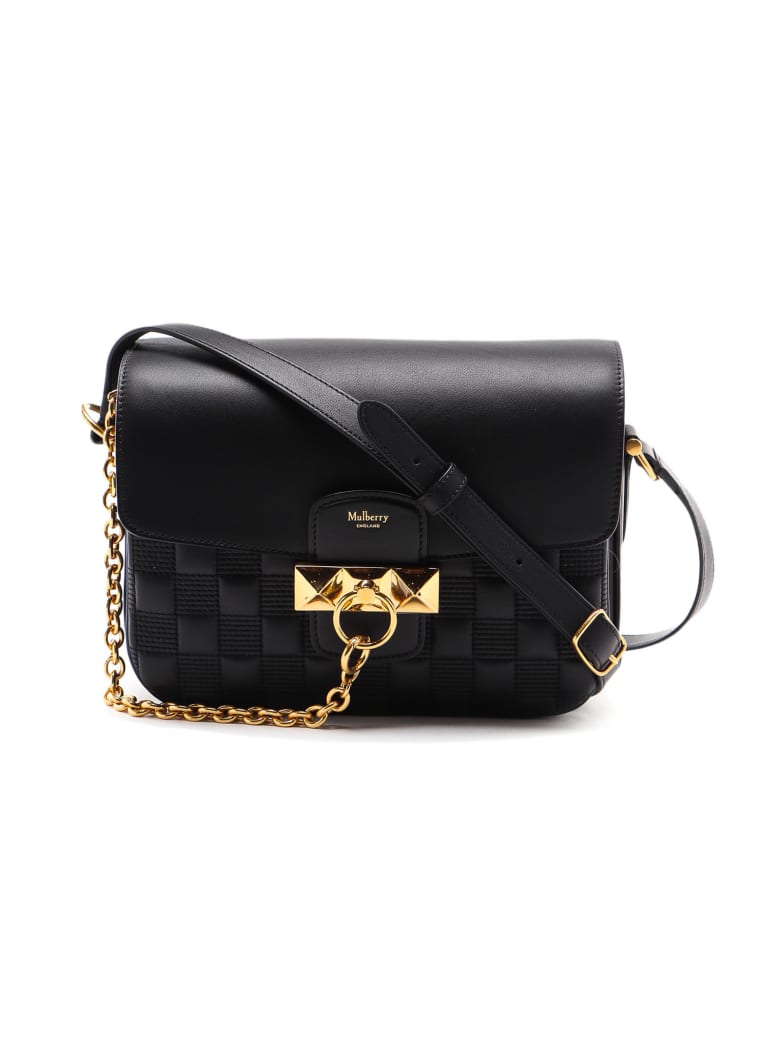 mulberry black satchel bag