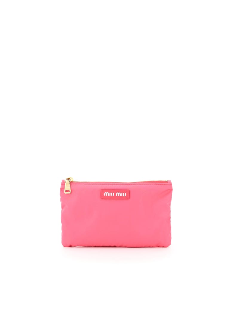 Miu Miu Foldable Nylon Tote Bag - BEGONIA (Fuchsia)