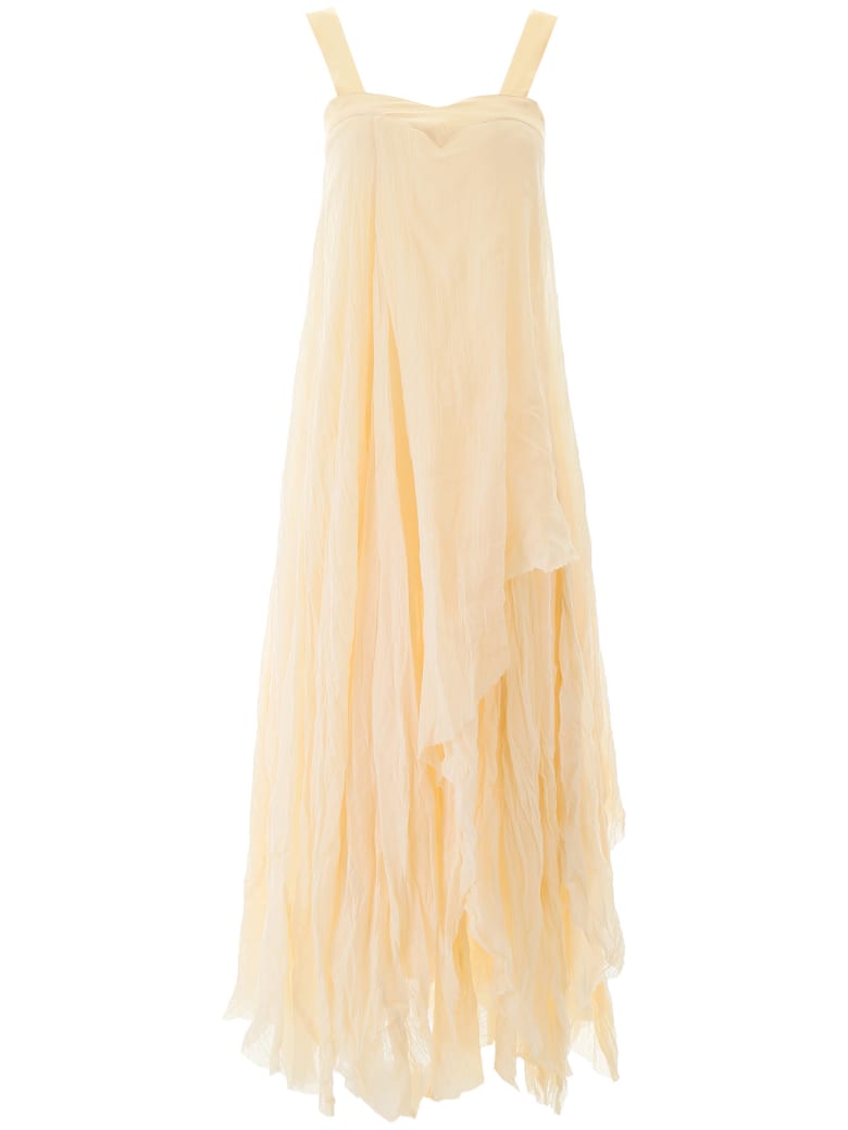 Mes Demoiselles Valentine Asymmetrical Dress - IVORY (Beige)