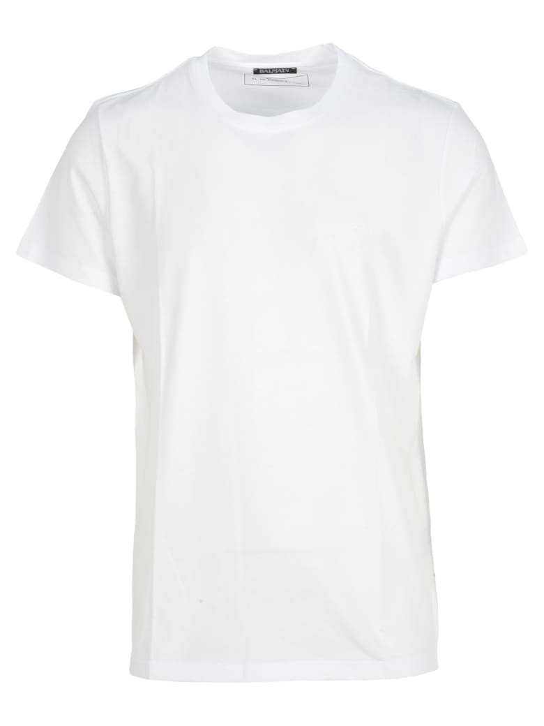 Balmain Balmain Embossed Logo T-shirt - WHITE - 11002733 | italist