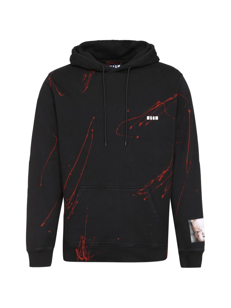 MSGM Cotton Hoodie Dario Argento X Msgm - black