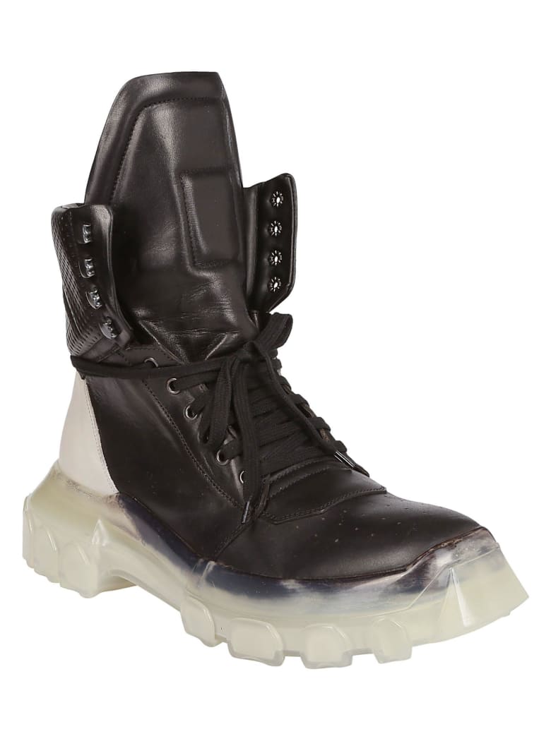 Rick Owens Darkshadow Combat Lace-up Boots | italist