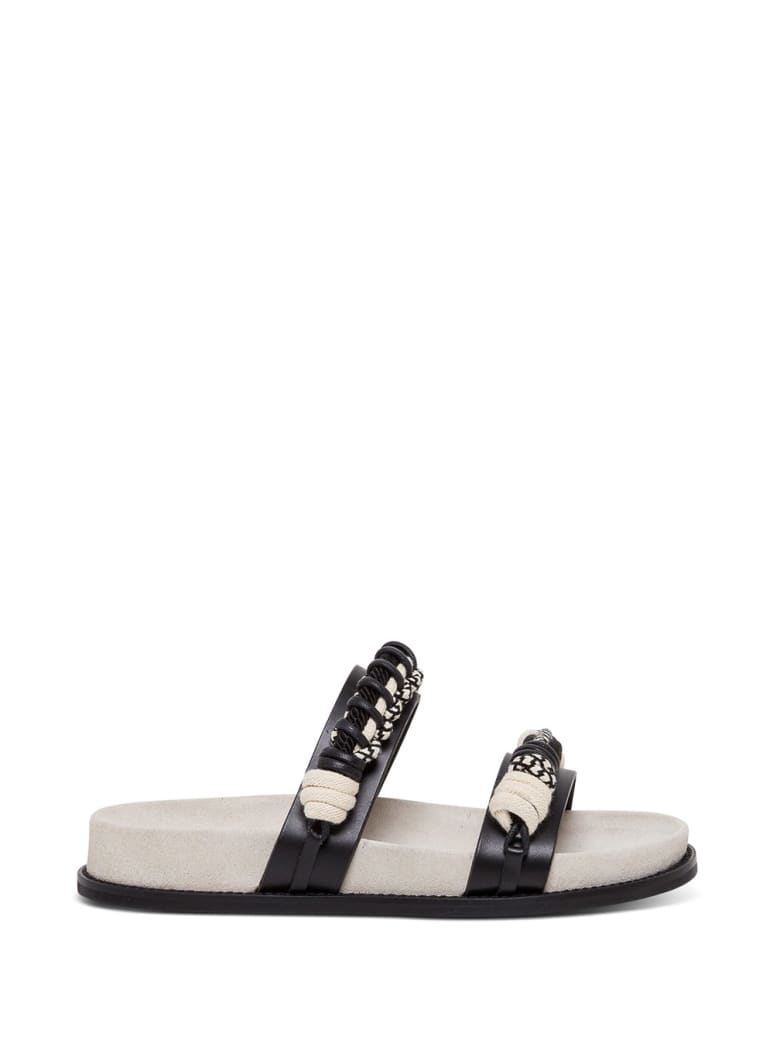 Philosophy di Lorenzo Serafini Moon Leather Sandals - Black