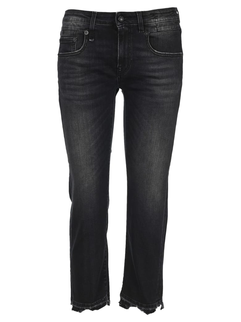 R13 Boy Straight Jeans - BLACK