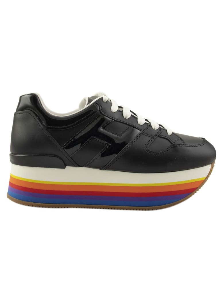 hogan rainbow platform sneakers