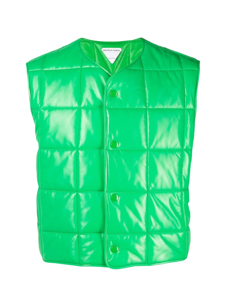 Bottega Veneta Vest Lambskin - Grass