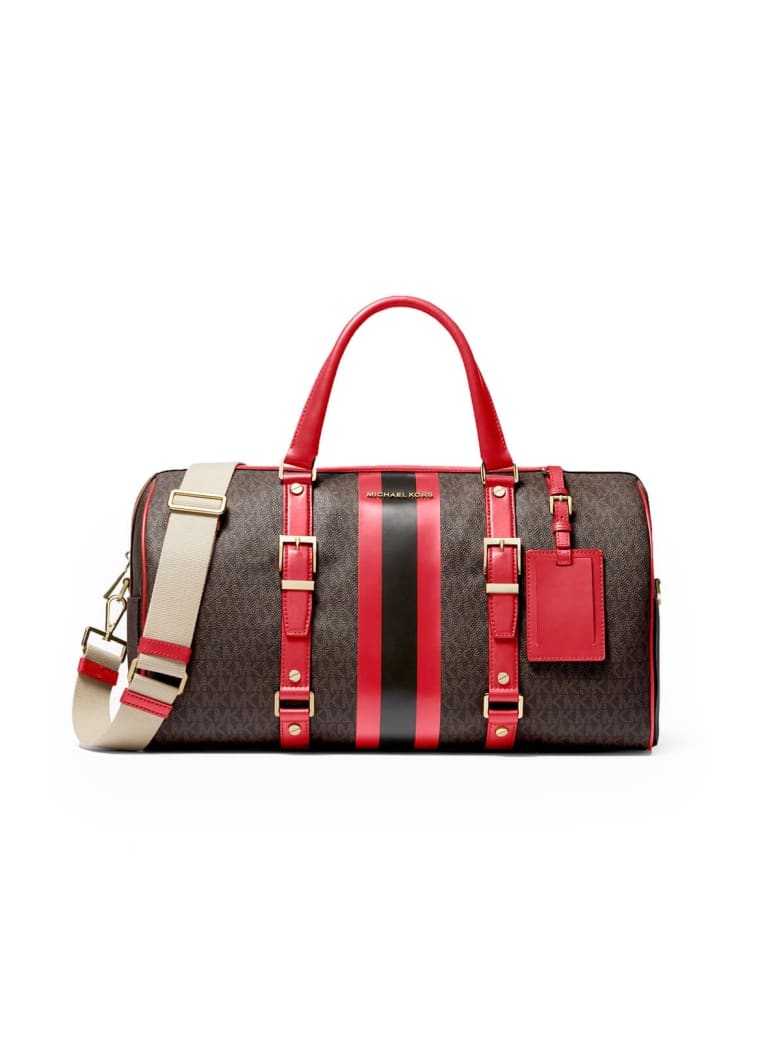 michael kors bedford bag red