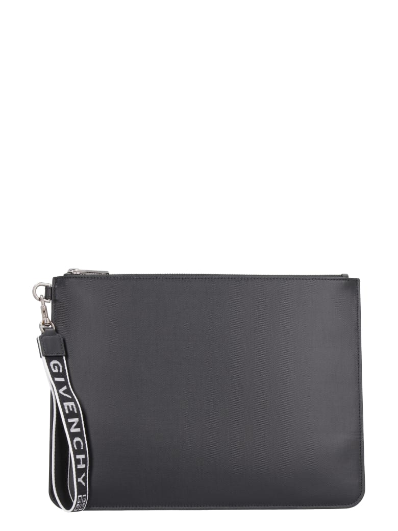 Givenchy Pouch With Logo Detail Wristlet - black