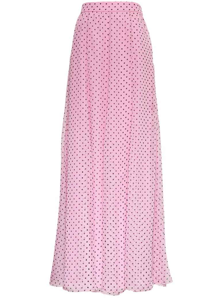 Philosophy di Lorenzo Serafini Polka Dot Chiffon Long Skirt - Pink