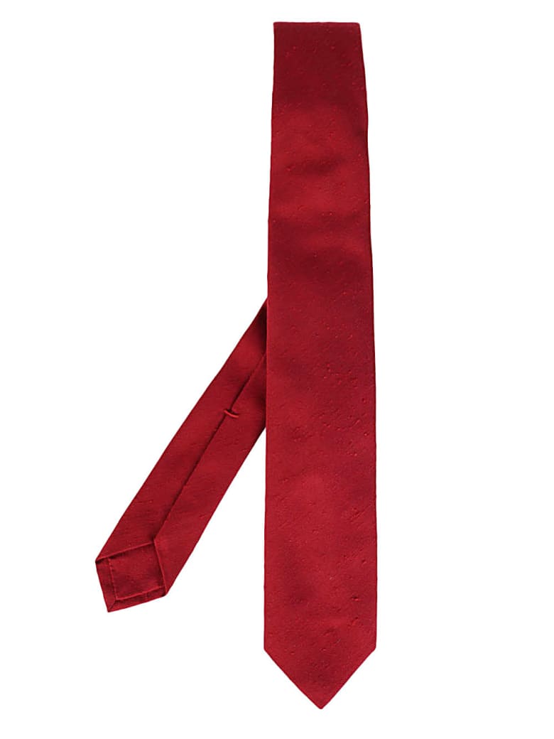 Barba Napoli Red Silk Tie - Red