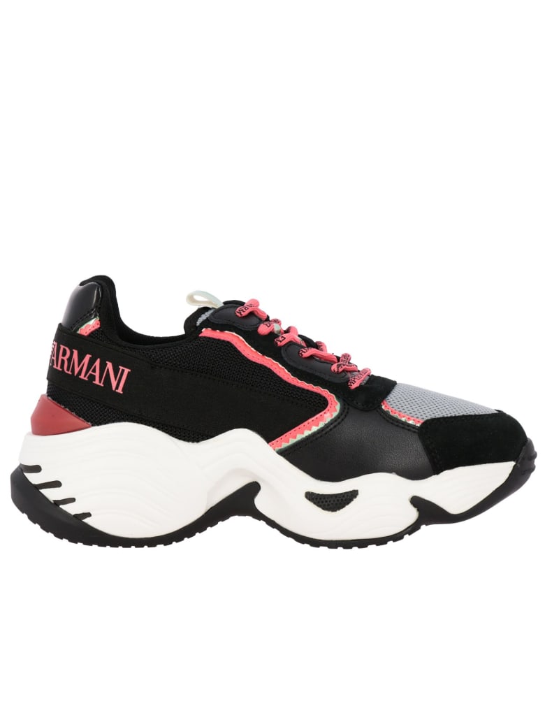armani black shoes
