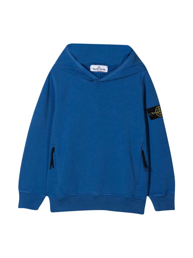 Stone Island Junior Blue Sweatshirt - Pervinca