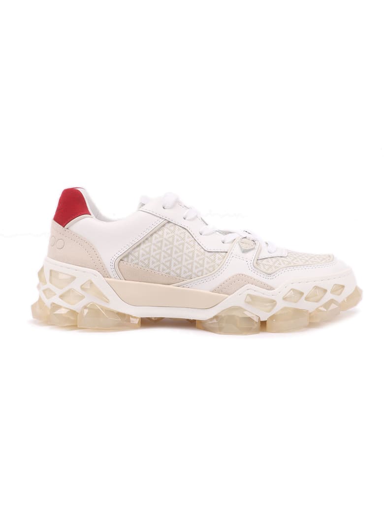 Jimmy Choo Calf Leather Suede Printed Nylon - X Cotton Mix