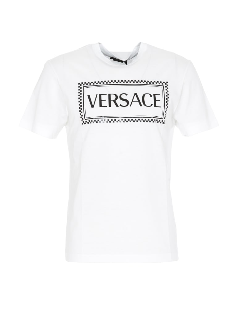 mens white versace t shirt