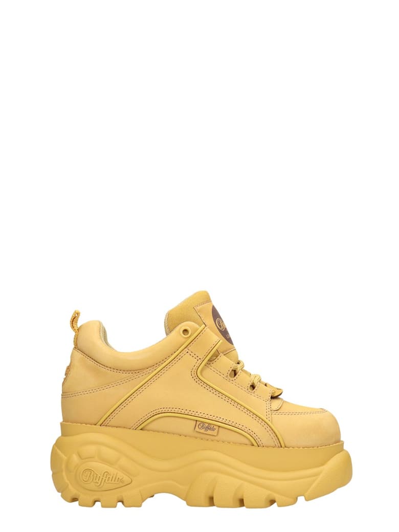 yellow platform sneakers