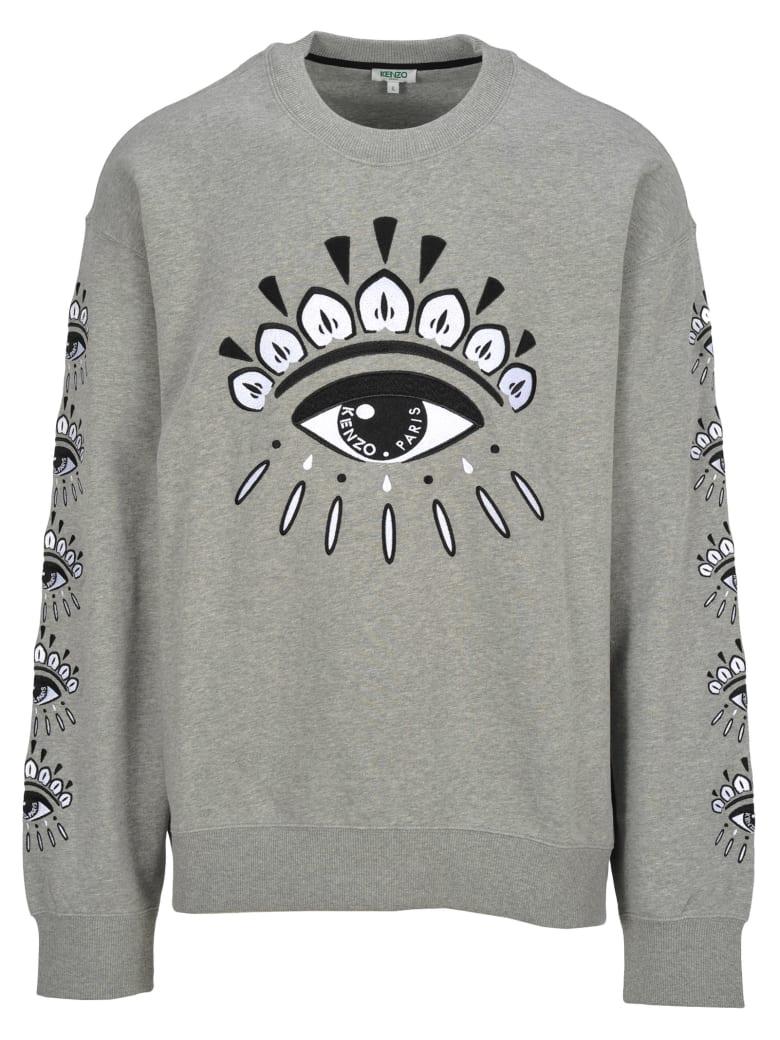 kenzo eye hoodie grey