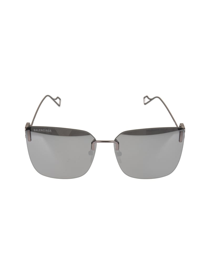 Balenciaga Grey Woman Square Sunglasses - Stain