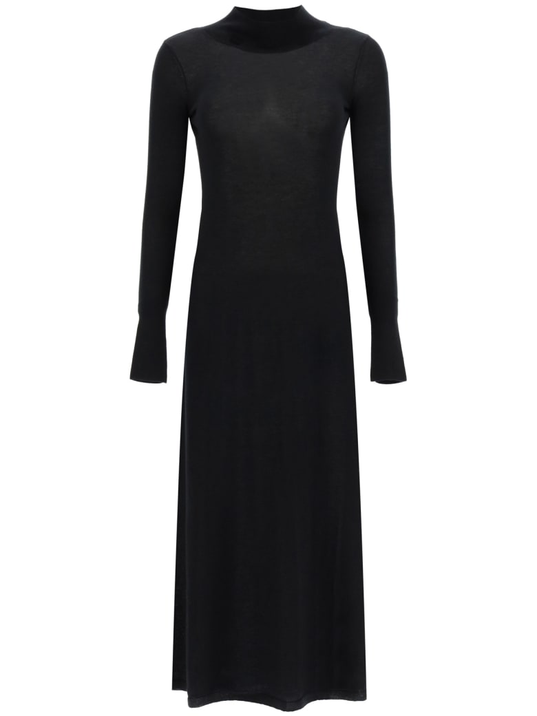 Le Kasha Knit Dress With Cut-out - BLACK (Black)