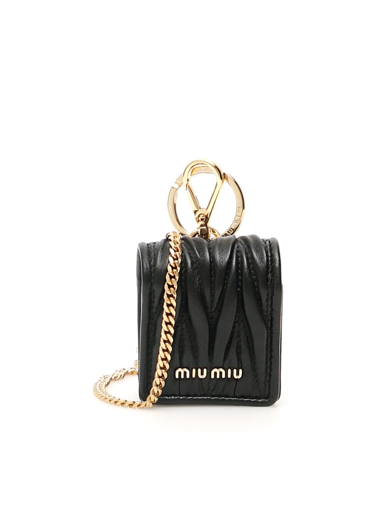 Miu Miu Matelasse Nappa Airpods Case - NERO (Black)