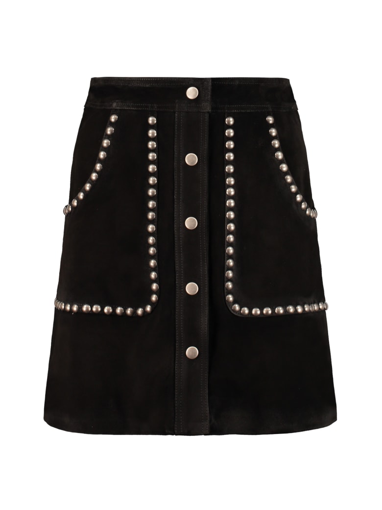 Golden Goose Artemide Suede Mini-skirt - black