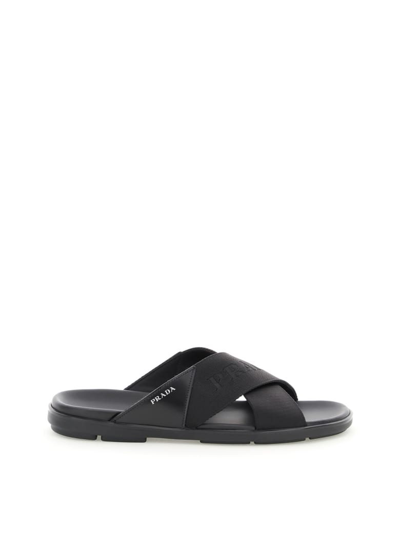 Prada Criss Cross Slides