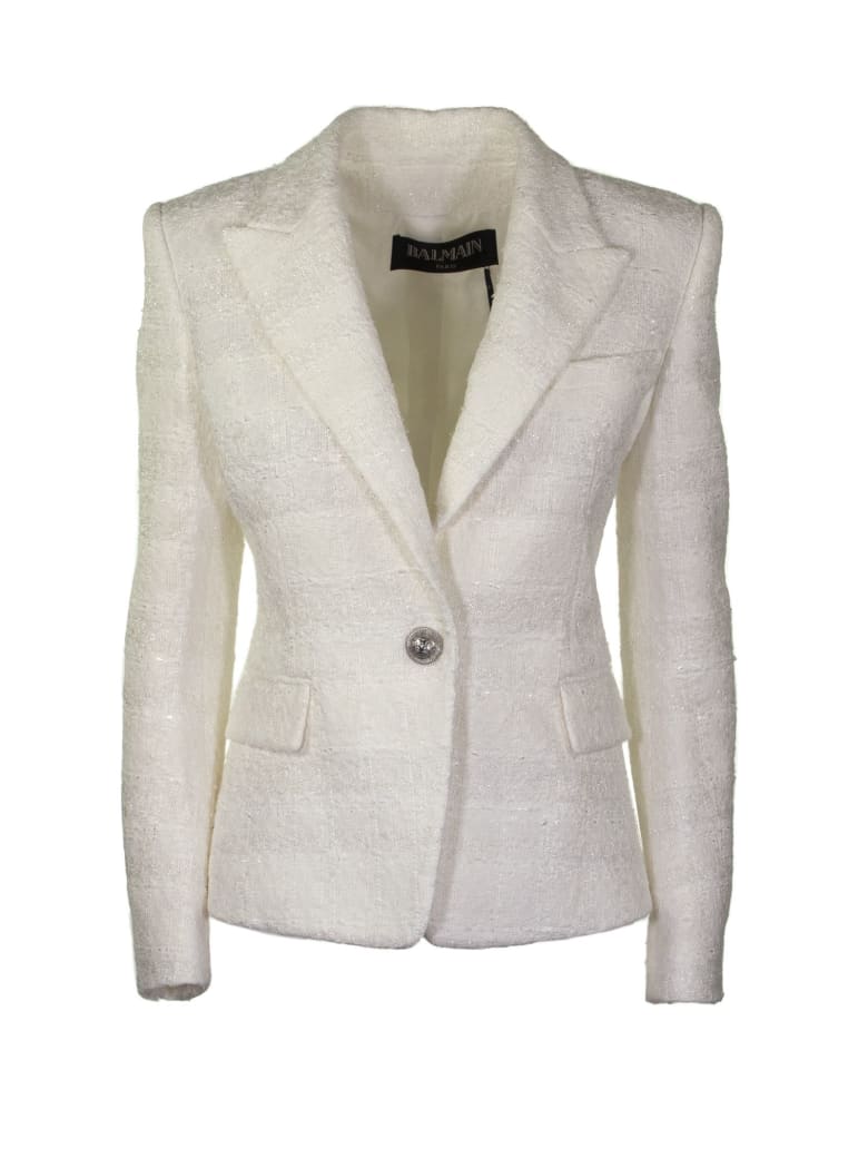 balmain white jacket