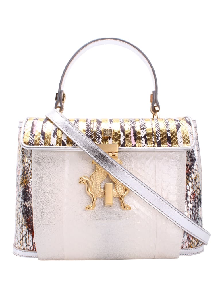 Giancarlo Petriglia Leather Tote Bag - Silver